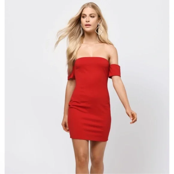 Tobi | Dresses | Tobi Like It Red Bodycon Dress Lace Up Back Tie Up Size Xs  | Poshmark
